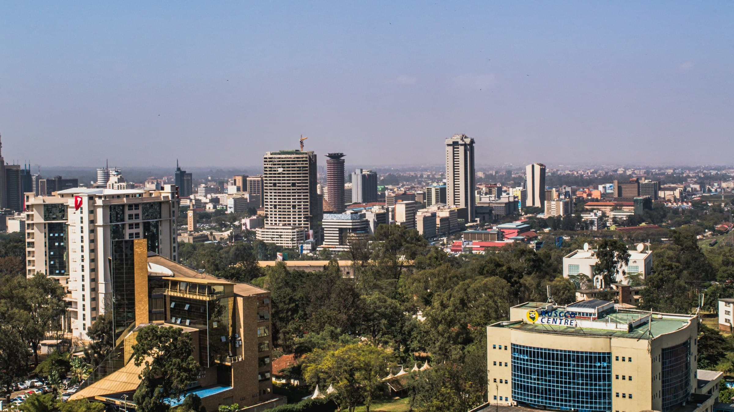 Nairobi's central business district by day, one of the African growth markets Credence Africa works across